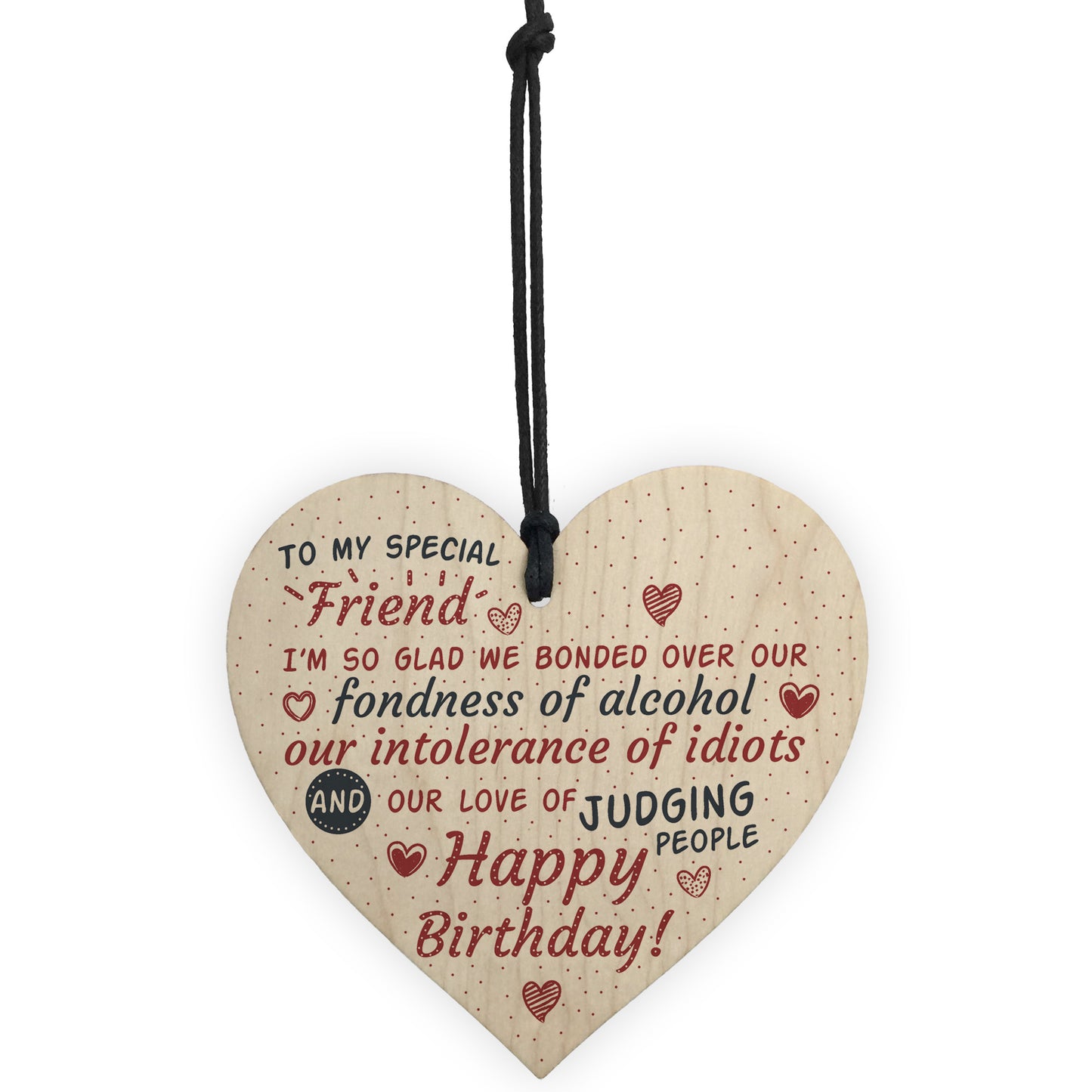 Special Friend Friendship Sign Happy Birthday Plaque Wooden