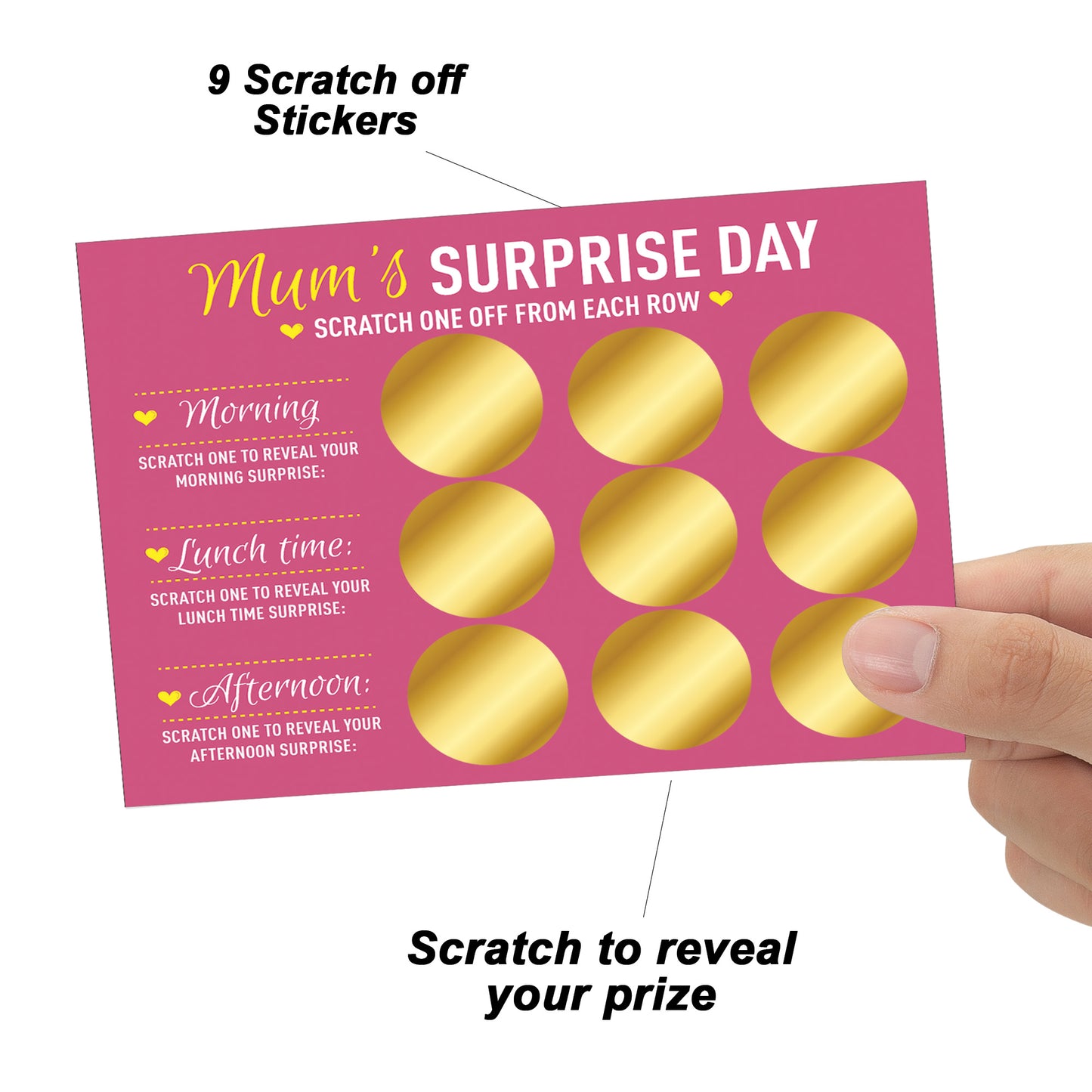 Mum Gift For Birthday Mothers Day Surprise Scratch Card