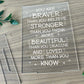 BRAVER STRONGER BEAUTIFUL Standing Plaque Friendship Sign