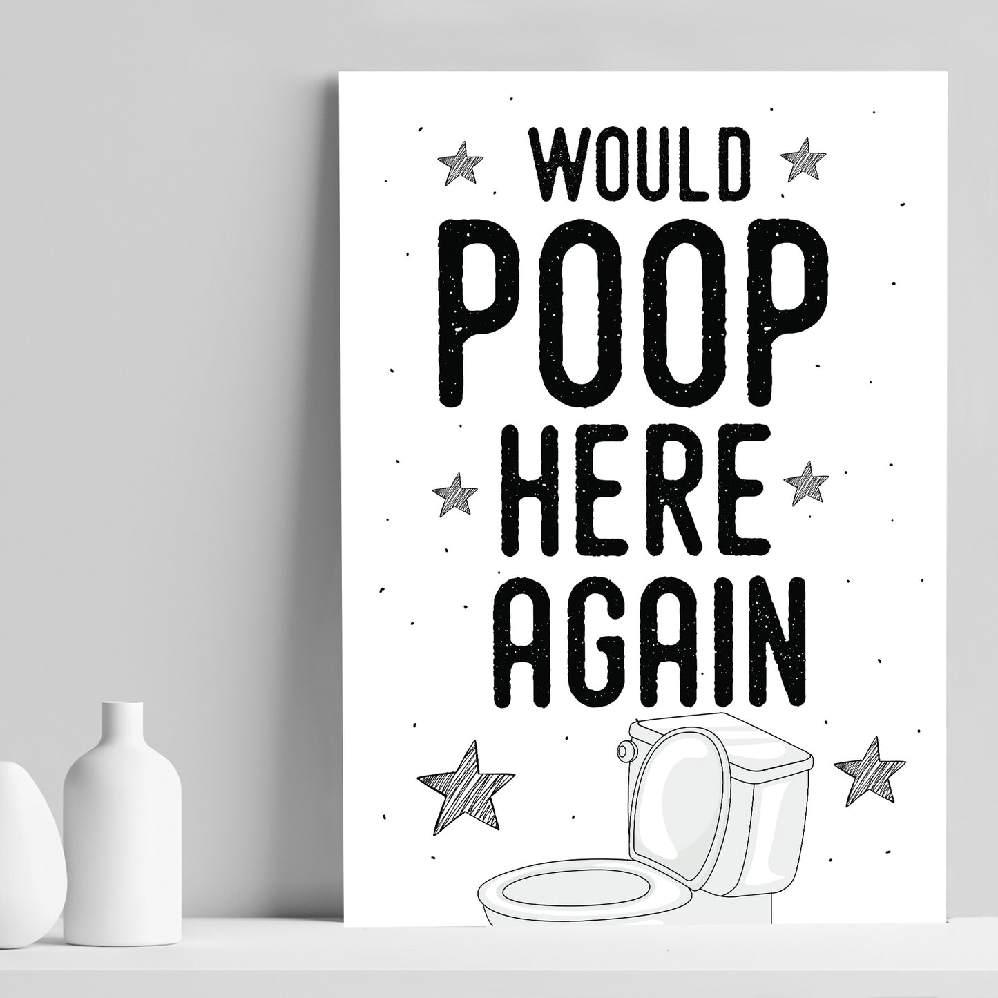 Funny Bathroom Decor Sign For Bathroom Toilet Loo Home Decor