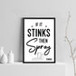 Bathroom Prints Funny Toilet Sign Loo Sign Toilet Decor Framed
