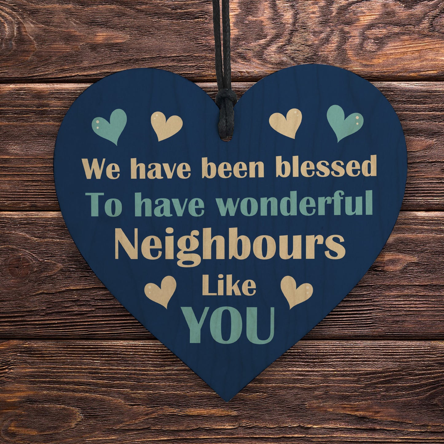 Neighbour Appreciation Gifts Wooden Heart Gift For Neighbour