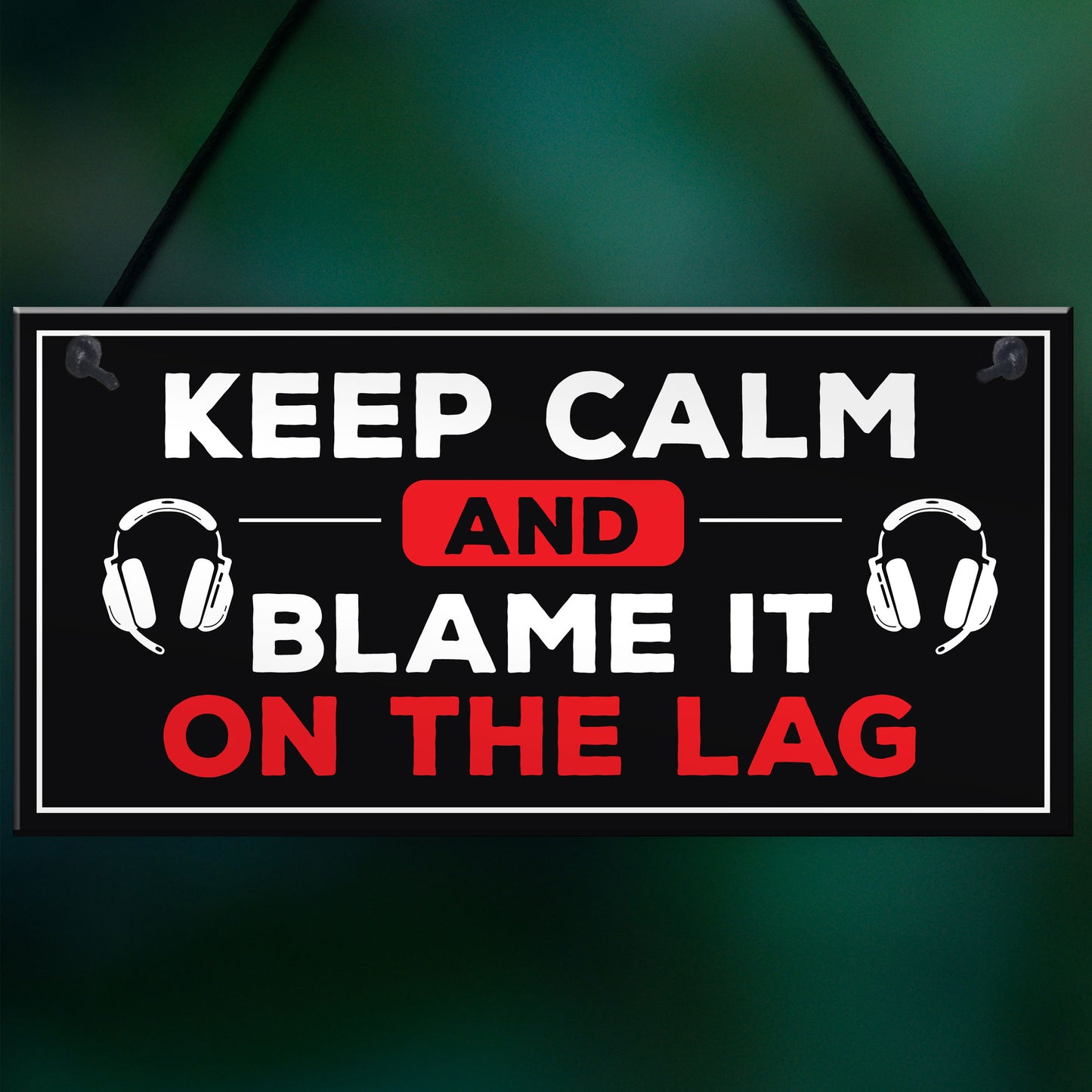 Keep Calm Funny Gamer Gifts For Him Games Room Man Sign
