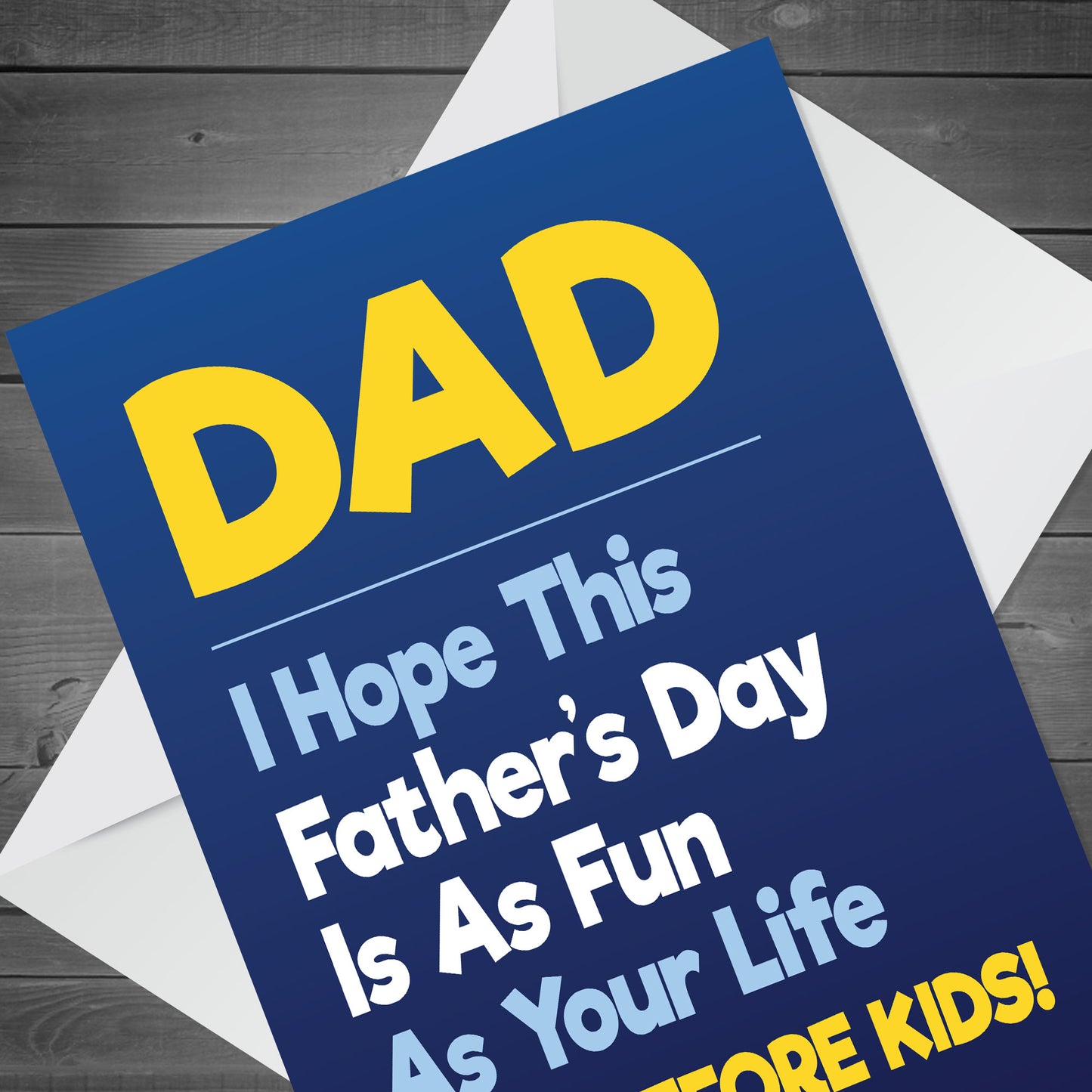Funny Dad Fathers Day Card Funny Dad Card From Daughter Son