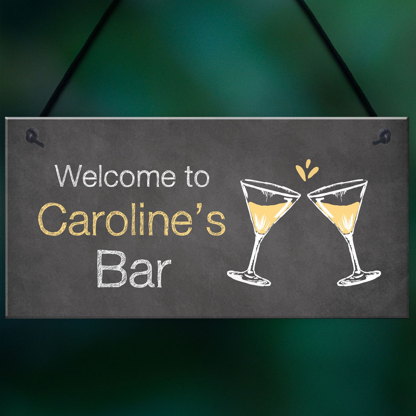 Shabby Chic Bar Sign Home Bar Kitchen Sign Gift For Her