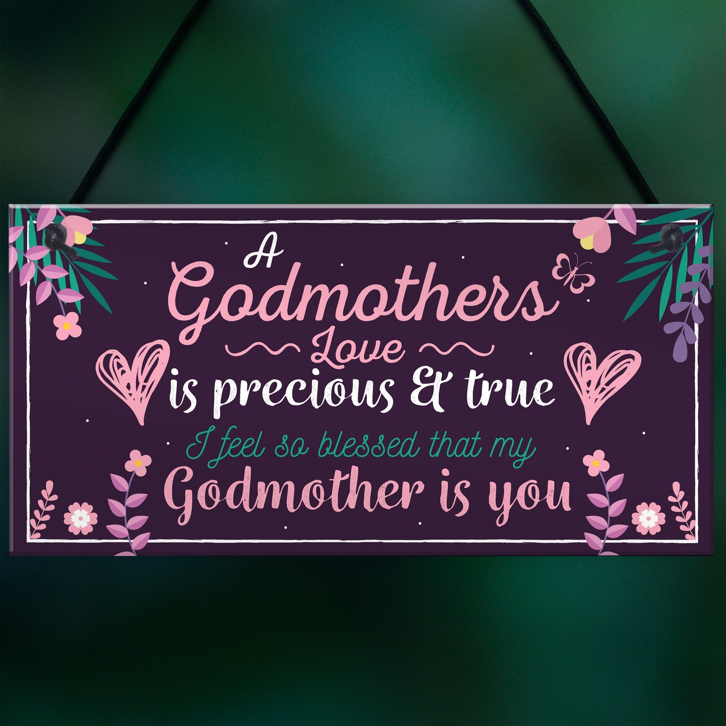 Godmother Thank You Keepsake Christening Godparent Friend Gifts