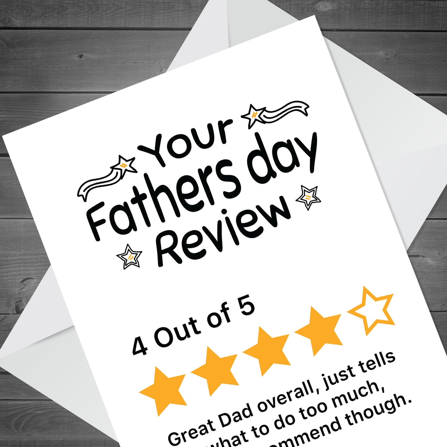 Dad Fathers Day Card Funny Fathers Day Card Review Card
