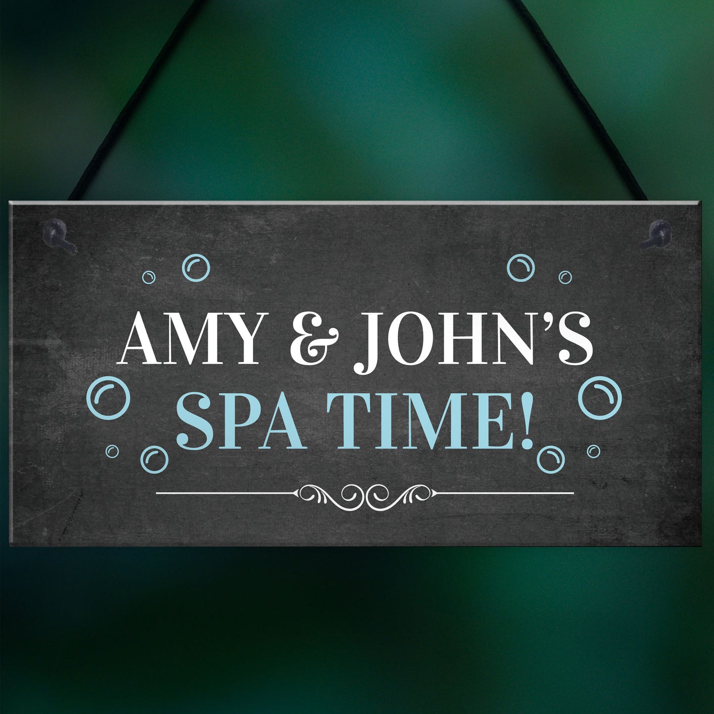 Hot Tub Accessories For Garden Outdoor Personalised Spa Sign