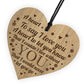 Anniversary Gifts For Him Her I LOVE YOU Engraved Heart
