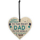 Funny Happy Birthday Gift For Dad Wood Heart Dad Birthday Card