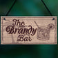 Vintage Shabby Chic Bar Sign Brandy Plaque Home Bar Wedding Gift