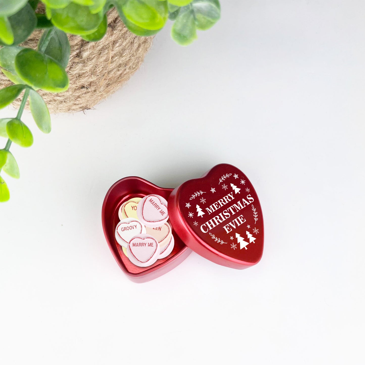 Personalised Christmas Gift Tin Stocking Fillers For Kids Women