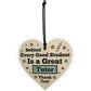 TUTOR Gift Wood Heart Thank You Teacher Tutor Friendship