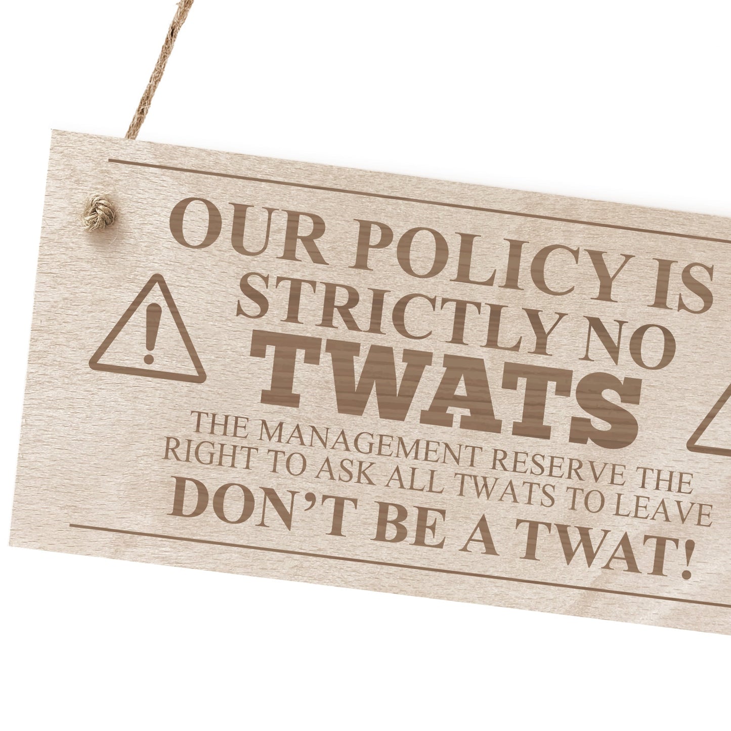 Funny Rude Bar Sign For Home Bar Pub Man Cave Wood Engraved