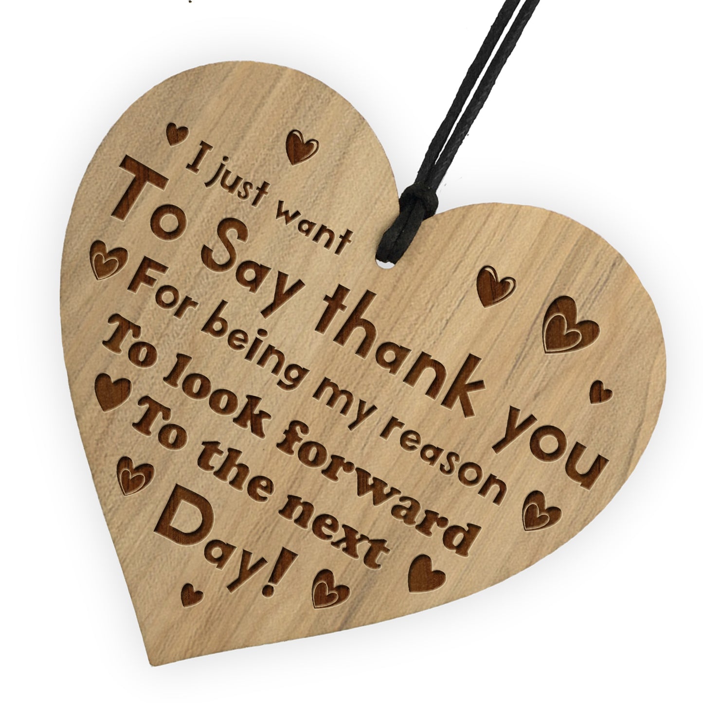 Boyfriend Girlfriend Gifts THANK YOU Engraved Heart Anniversary