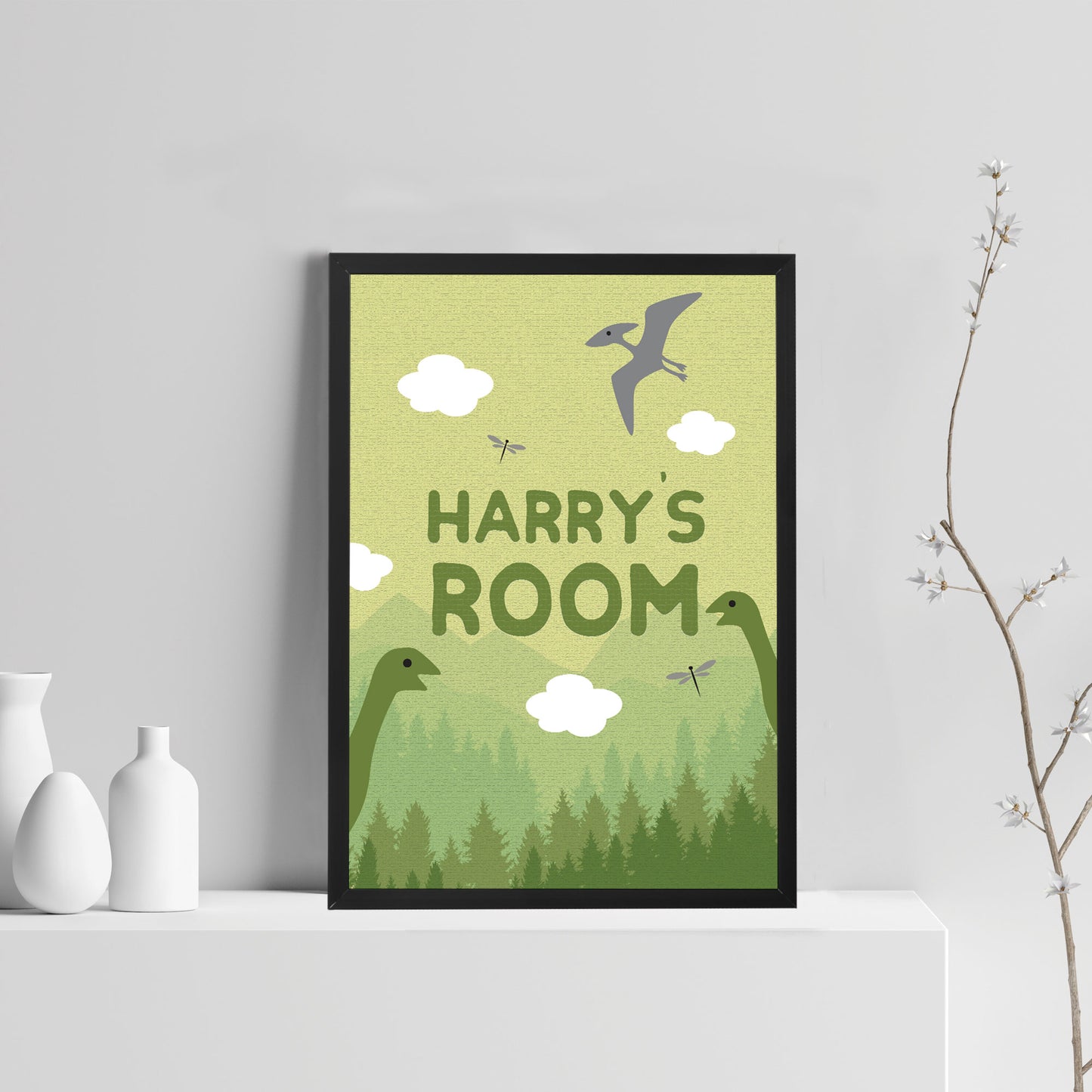 Dinosaur Nursery Print Nursery Wall Art Picture For Boys Bedroom