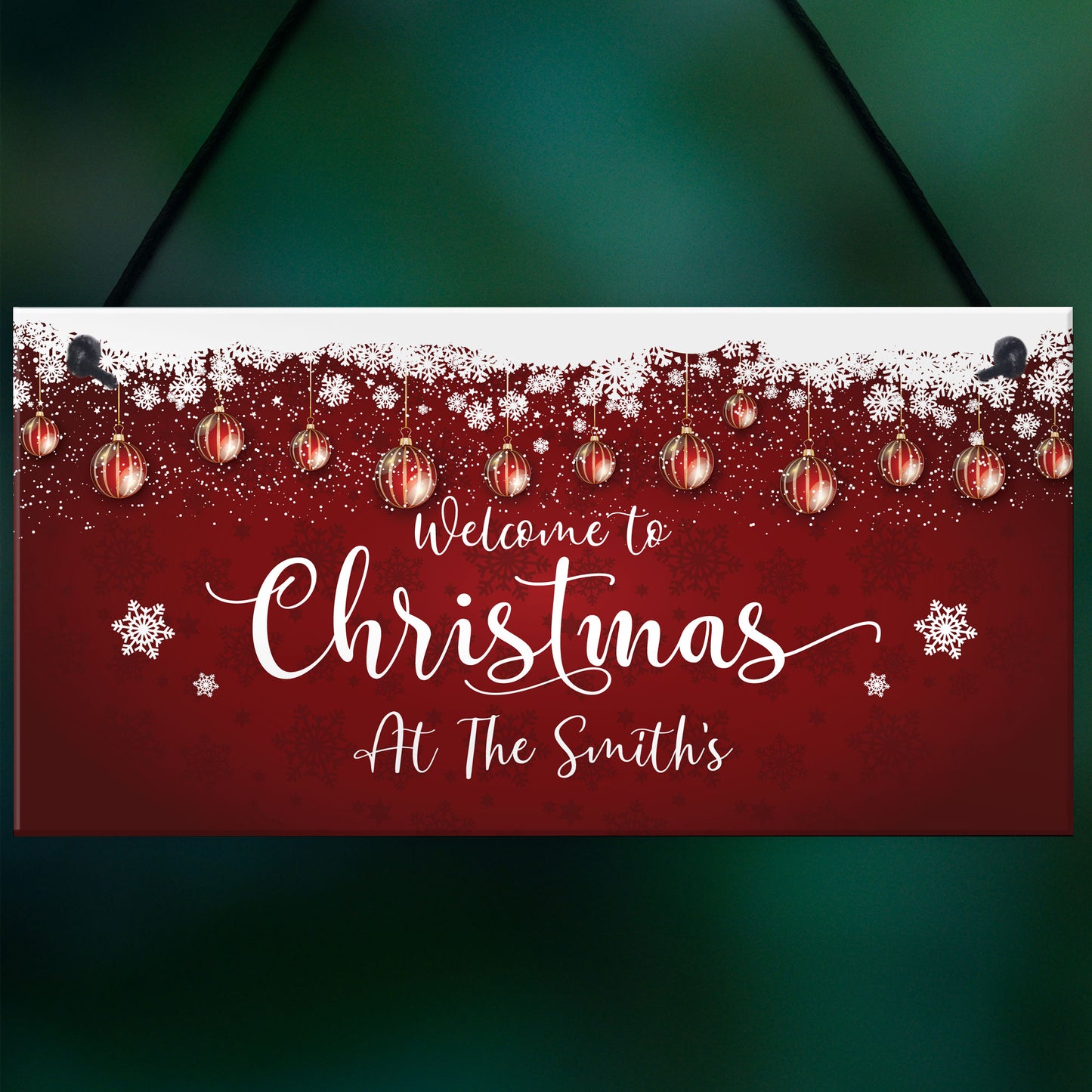 Christmas At The ANY NAME Personalised New Home Couple Gift