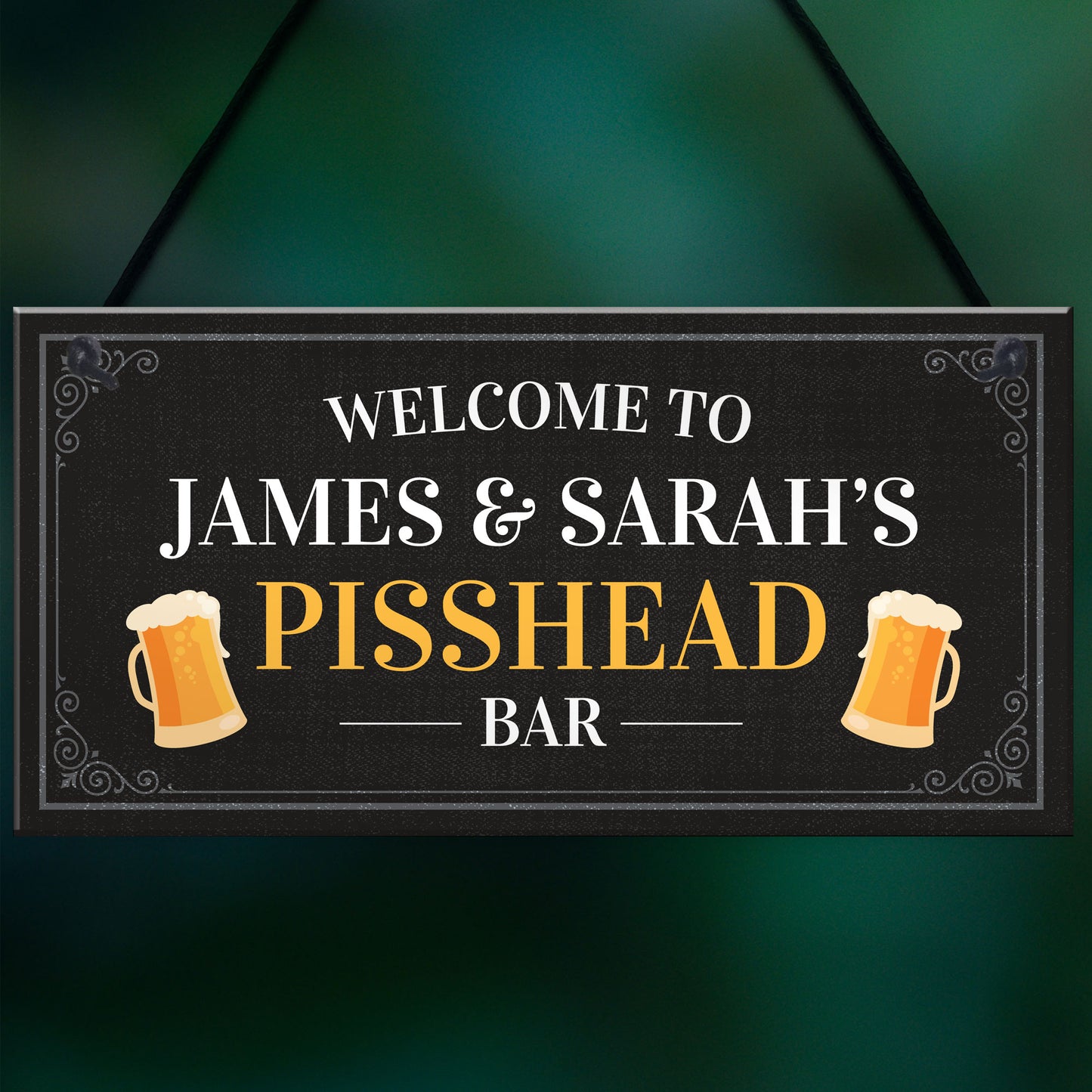Bar Personalised Funny Decor Sign Beer Garden Shed Pub Decor
