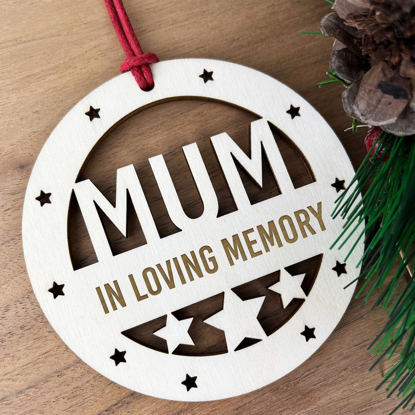 Mum Memorial Christmas Tree Bauble Rememberance Decoration