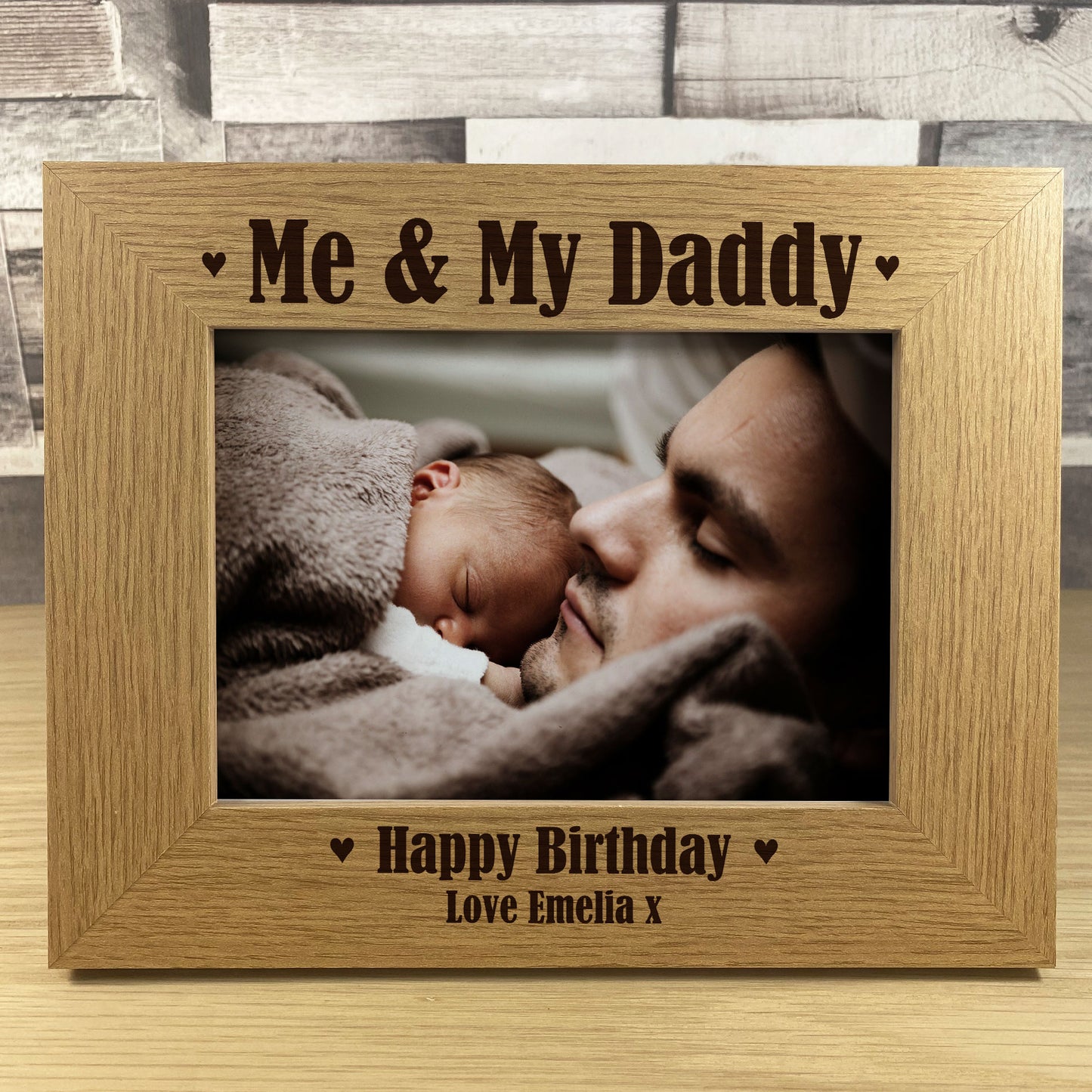Unique Birthday Gift For Daddy ME AND MY DADDY Photo Frame
