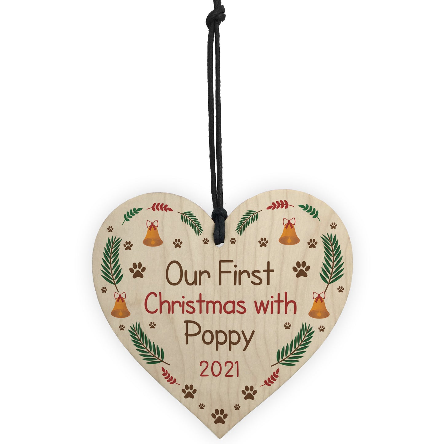 Personalised Dog Bauble Puppy Ornament First Christmas Decor