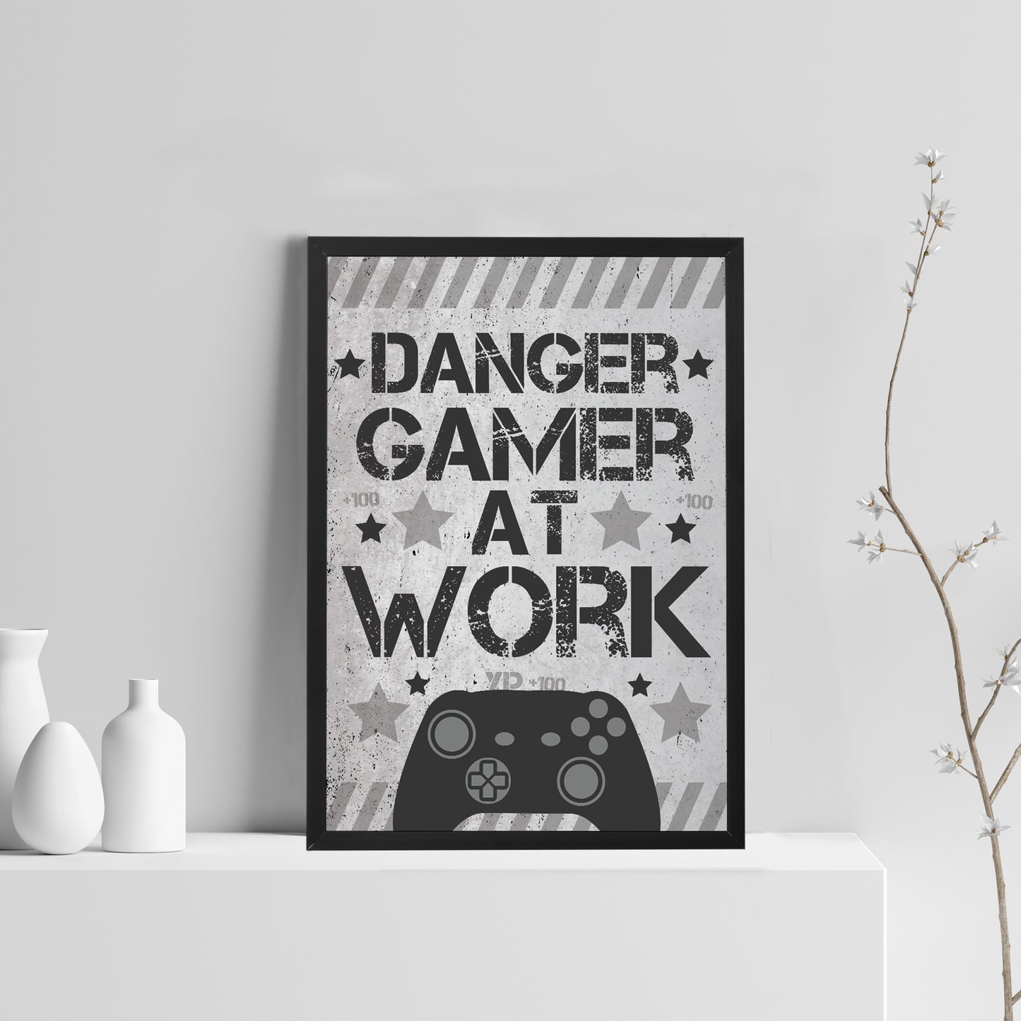 Funny Gamer Gift Boys Bedroom Sign Games Room Gaming Print