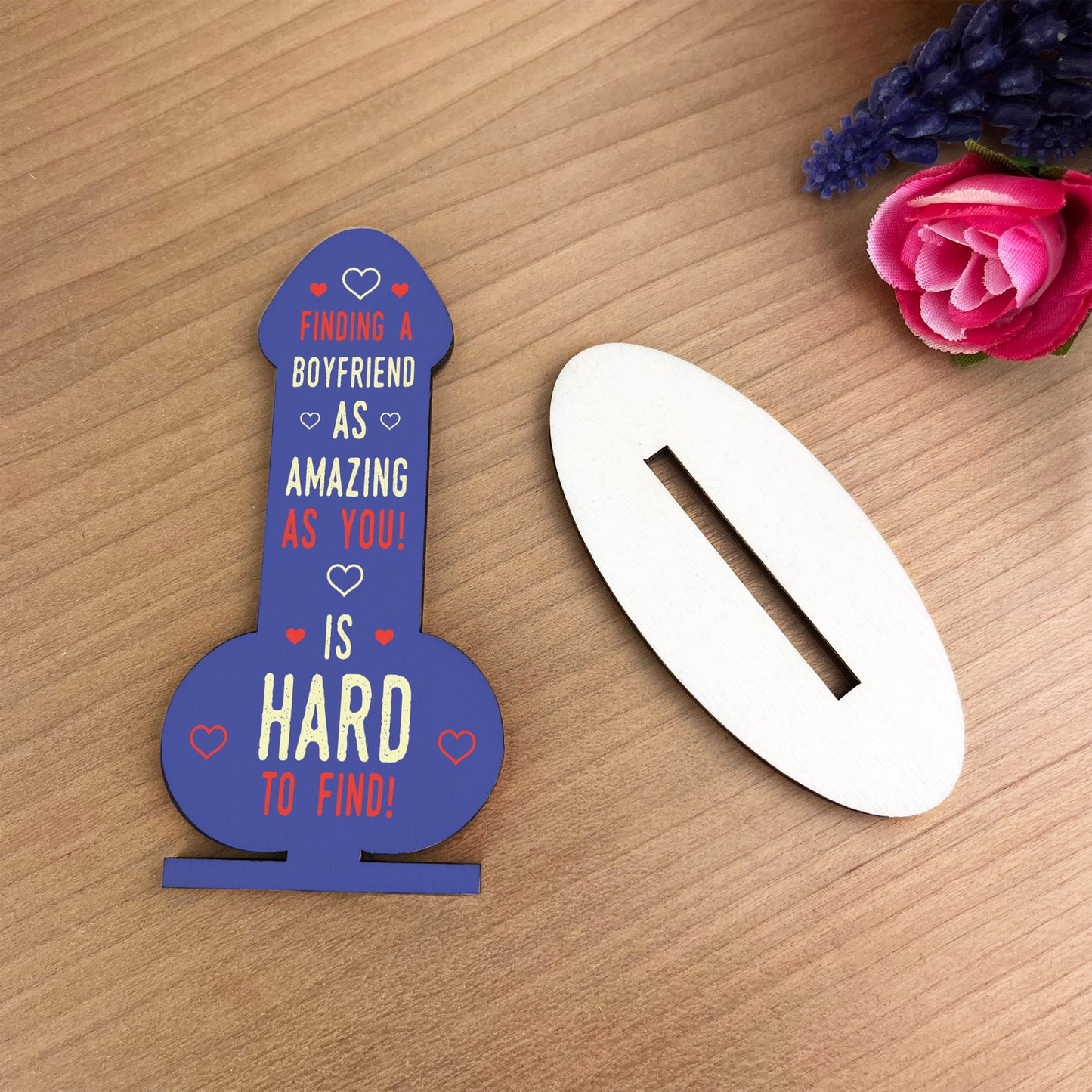 Valentines Gift For Him Partner Boyfriend Wood Plaque Funny