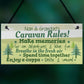 Caravan Plaque Novelty Chic Camping Holiday Sign Nan Grandad