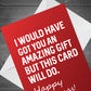 Funny Christmas Card For Mum Dad Sister Brother Uncle Joke Card