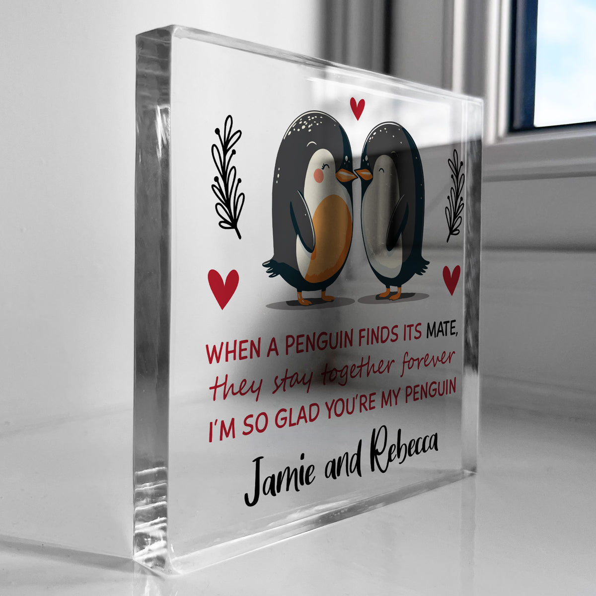 Gifts For Couple Penguin Gifts for Her Him PERSONALISED Husband