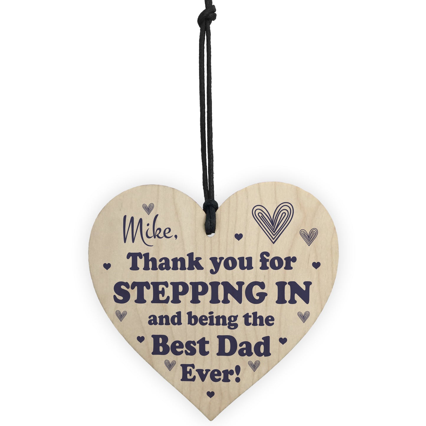 Personalised Stepdad Gift For Birthday Fathers Day Cute Thankyou