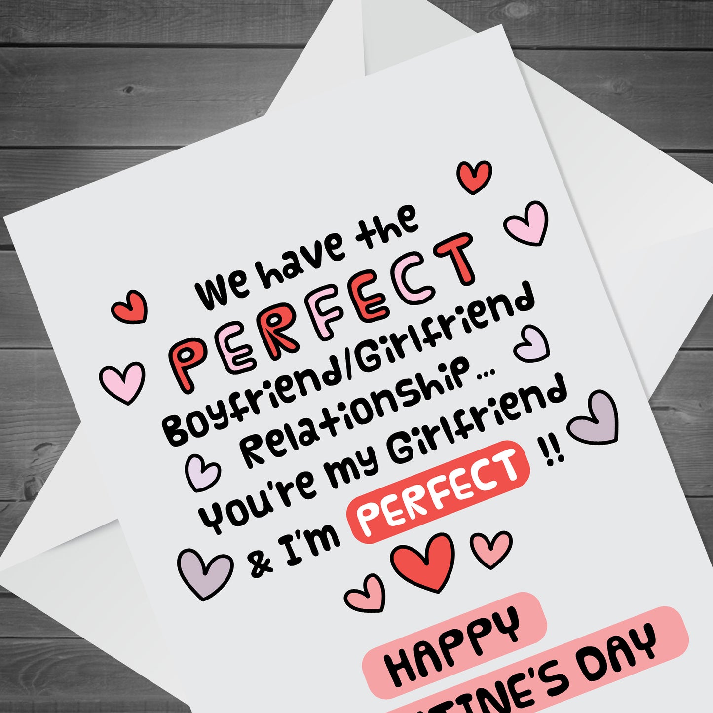 Funny Valentine's Day Card For Girlfriend Joke Valentines Card