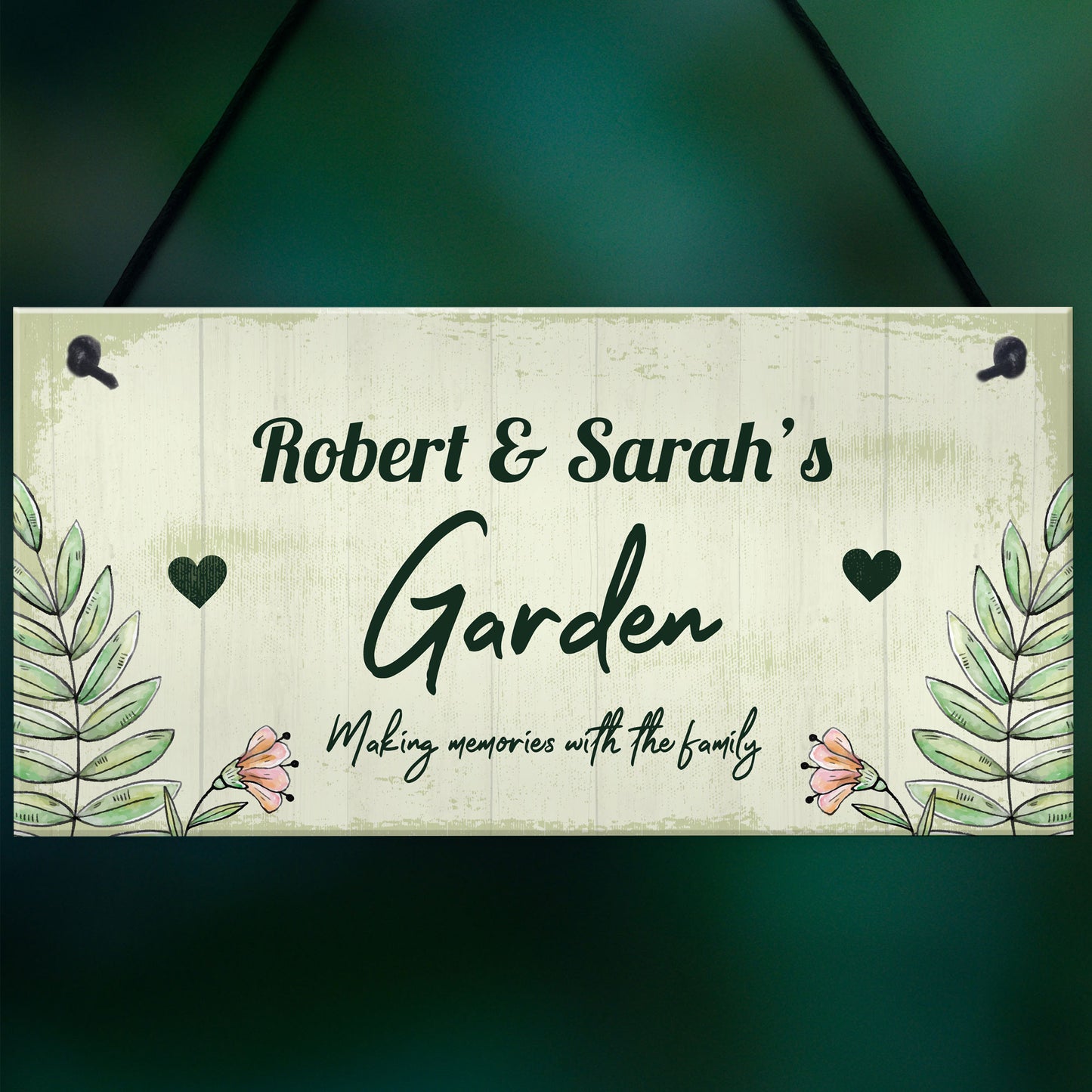 Personalised Sign For Garden Hanging Garden Shed Home Decor