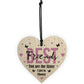 Best Friend Gift Novelty Wood Heart Birthday Christmas Gift