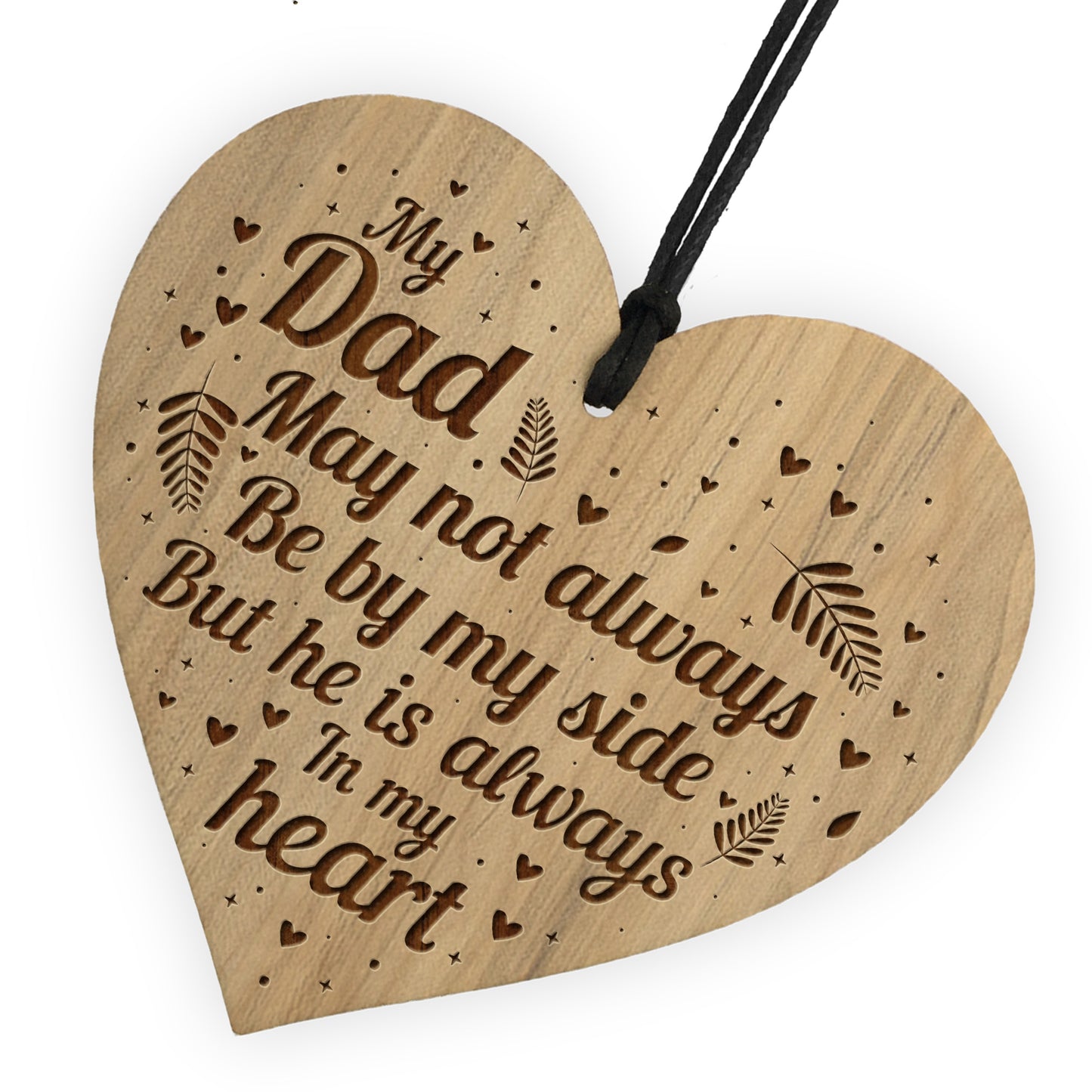 Dad Plaque Gift From Daughter Son Engraved Heart Birthday Xmas