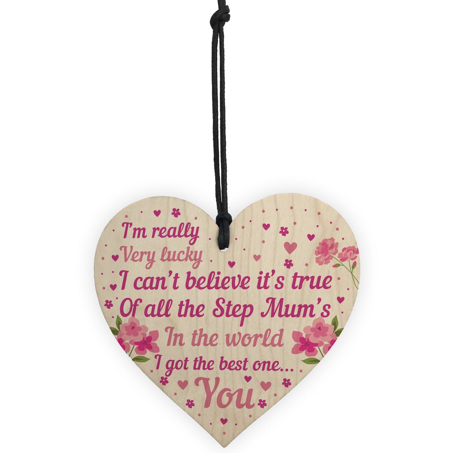 Step Mum Gifts Wooden Heart Step Mum Birthday Gift Mothers Day