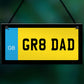 Dad Gift Novelty Number Plate Sign Fathers Day Birthday Gift