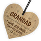 Grandad Gifts Plaque Engraved Heart Birthday Christmas Gifts