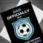 Fathers Day Card Football Themed Funny Dad Card From Daughter