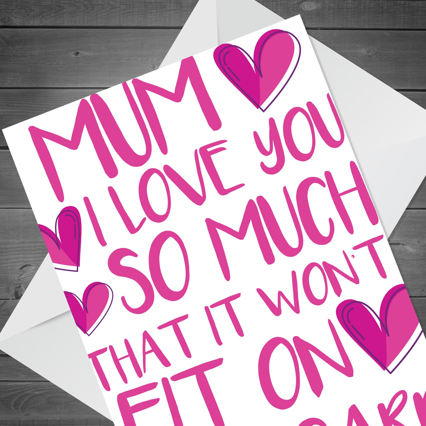 Mum Card From Daughter Son Novelty Joke Birthday Mothers Day