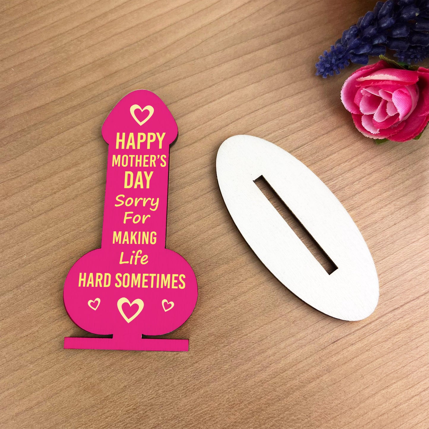 Funny Mothers Day Gift From Son Daughter Wood Plaque Joke