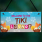 The Tiki Lounge Novelty Home Bar Sign Hanging Garden Bar Decor