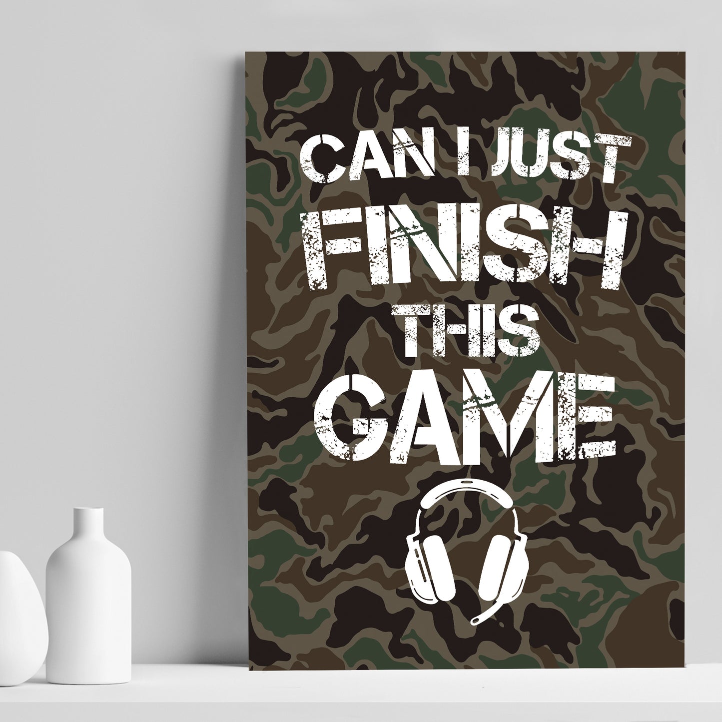 Funny Gaming Poster Games Room Print Boys Bedroom Decor Gift