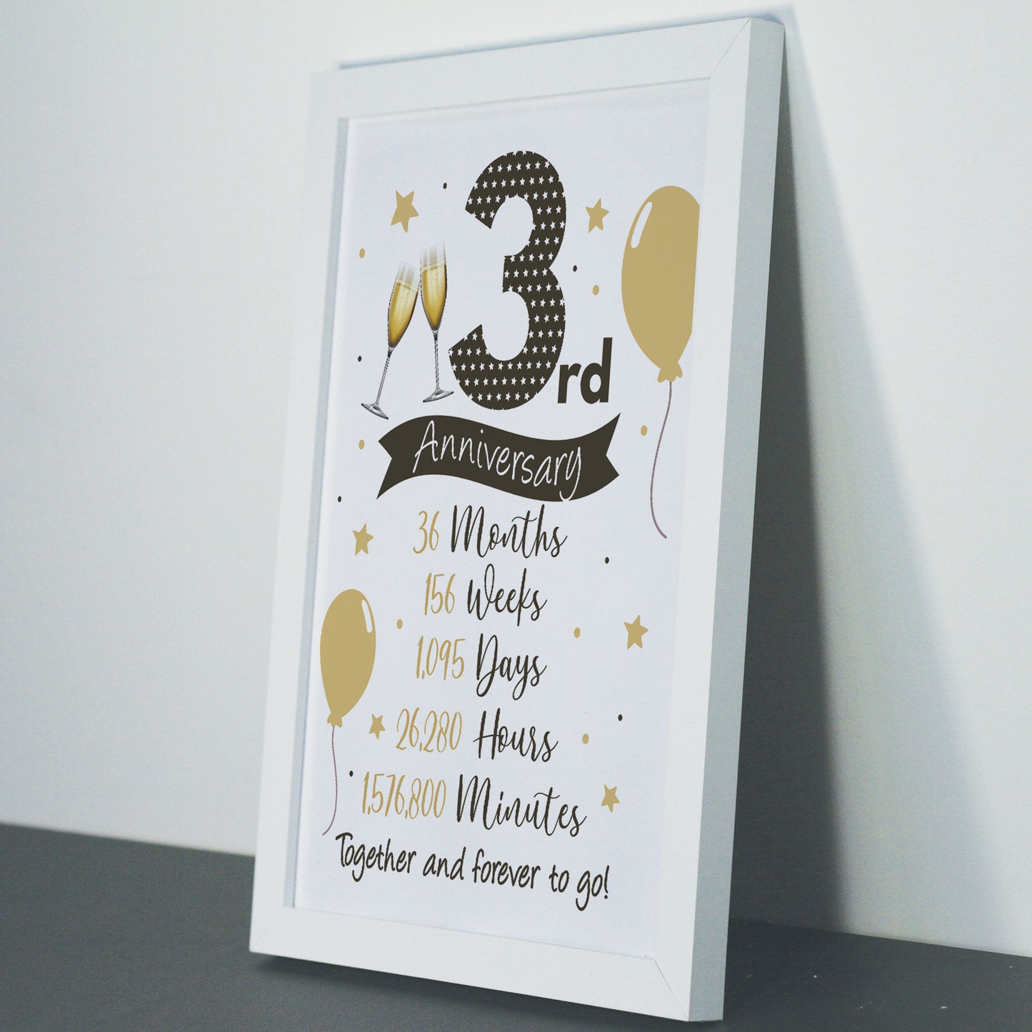 3rd Anniversary Gift For Couple 3rd Anniversary Gift For Him Her
