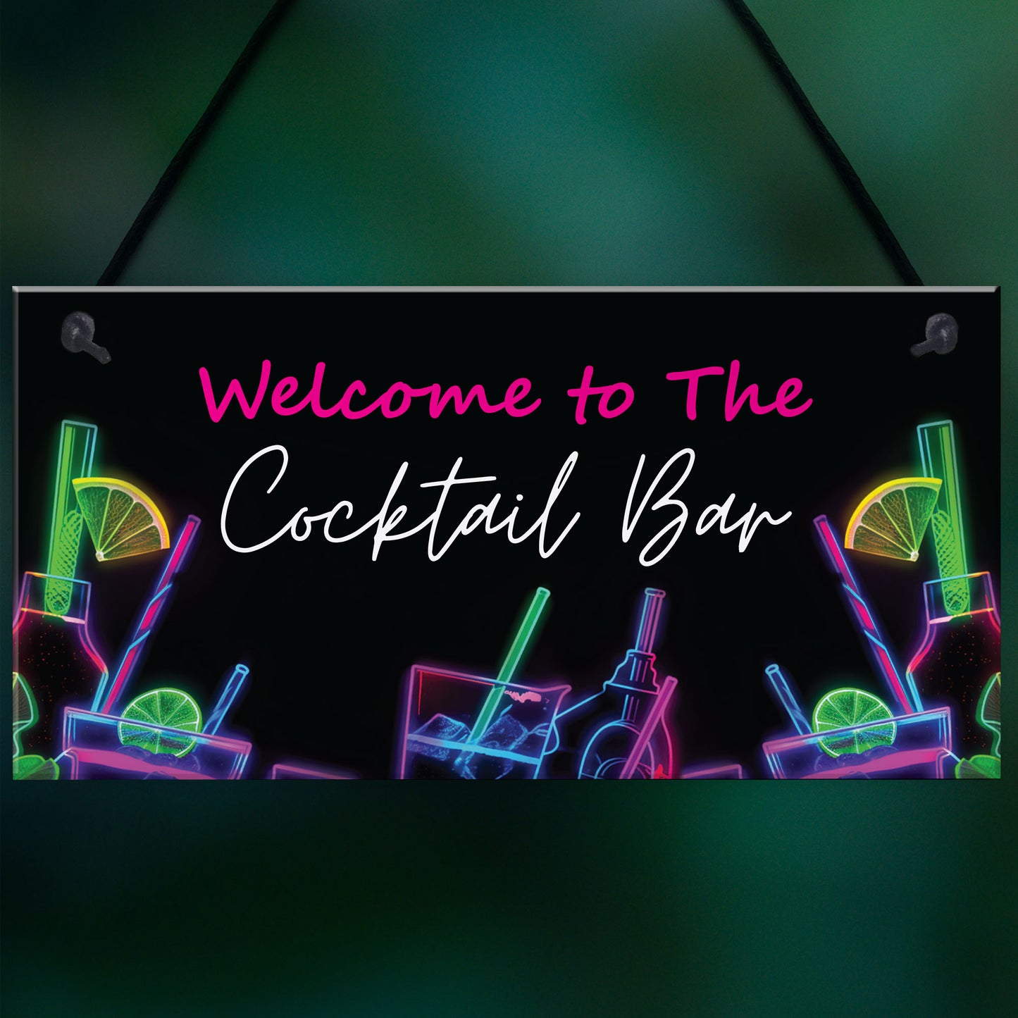 Cocktail Bar Welcome Sign Home Bar Cocktail Lounge Accessories