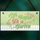 Life Began Plaques SummerHouse Signs Garden Shed Mum Nan