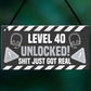 40th Birthday Gift Gamer Level Unlocked Gift For Him Her Men