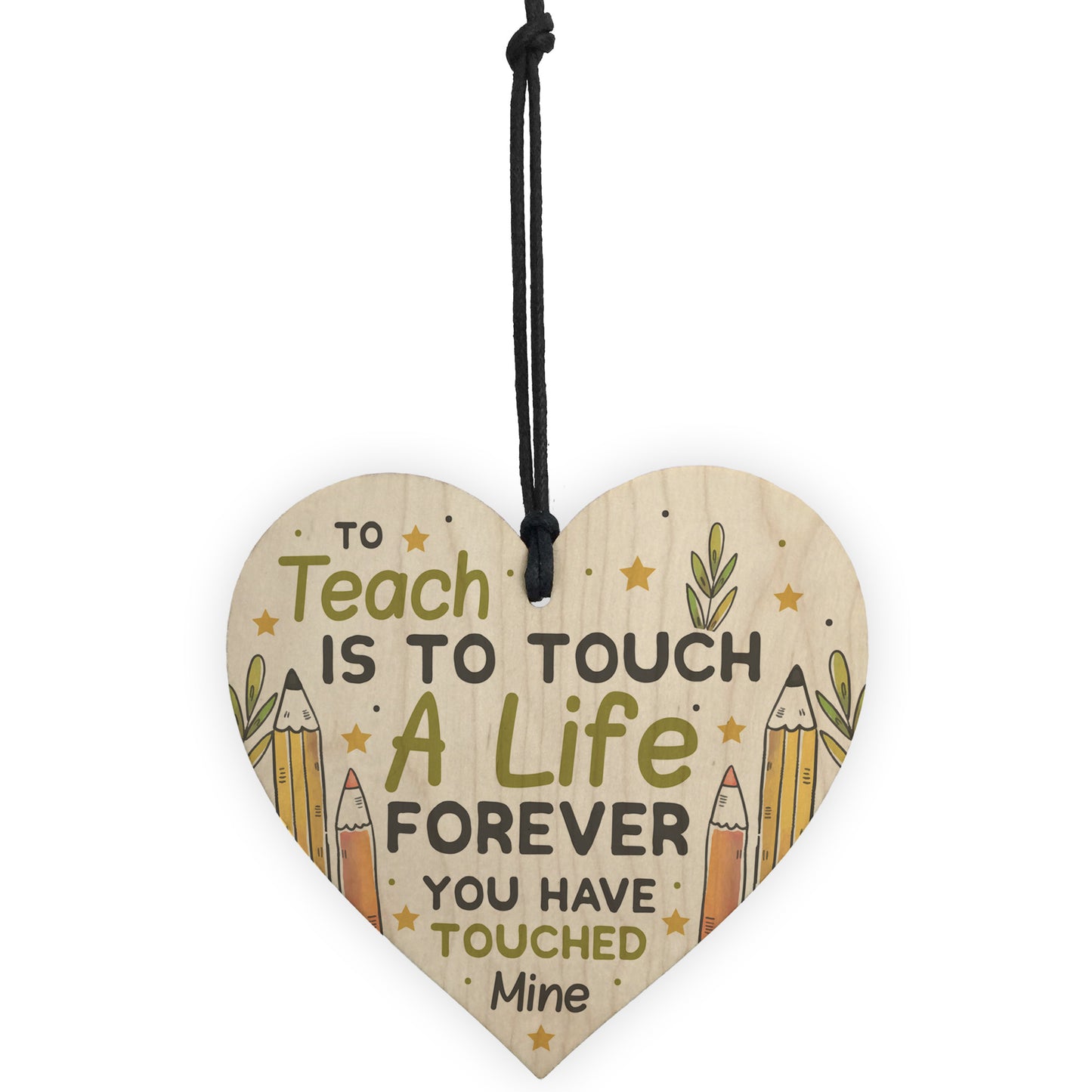 Teacher Gifts Teaching Assistant Gifts Wooden Heart Leaving Gift