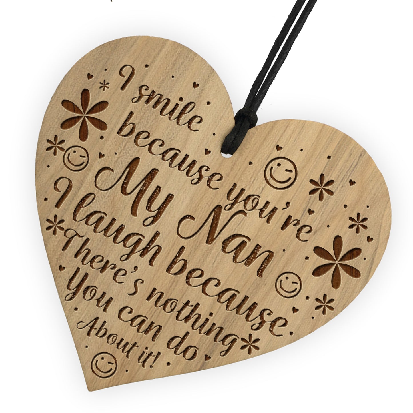 Funny Nan Gift Birthday Christmas Engraved Heart Nan Gifts
