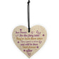 Best Friend Friendship Plaque Wooden Heart Thank You Christmas